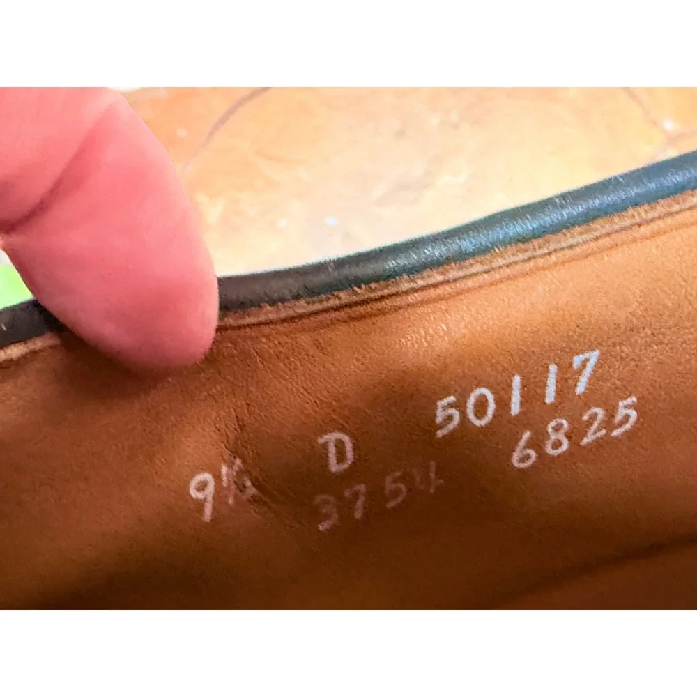 Allen Edmonds Stockbridge Split Toe Derby Shoes Brown Leather 9.5 D USA